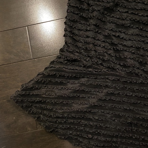 Derek Heart Textured Black Peplum Top - Picture 6 of 7